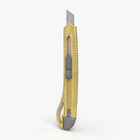 box cutter 001 Low-poly