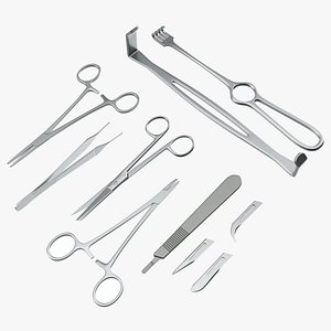 Set of 7 Surgical Instruments