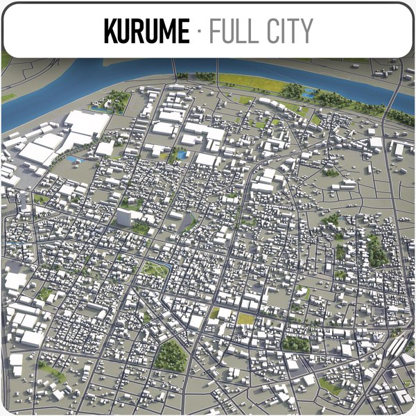 3D kurume surrounding - model