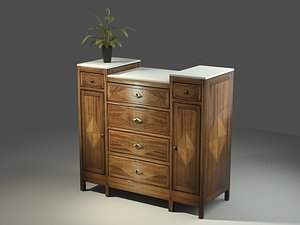 3D cassettiera liberty 1920 model