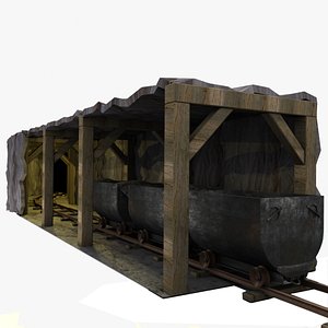 3ds max old tunnel rail