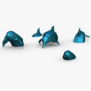 3D dolphins model