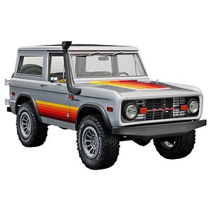 3D Ford bronco 1975 custom model