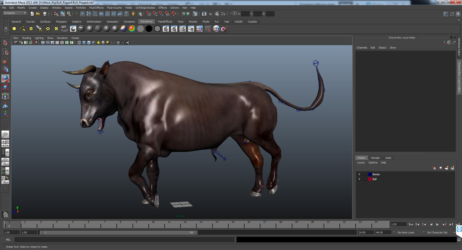 Bull Cows Rigged Model - TurboSquid 1519305