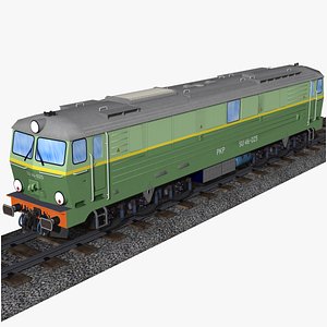 pkp polish class su46 diesel-electric locomotive 2 3D model