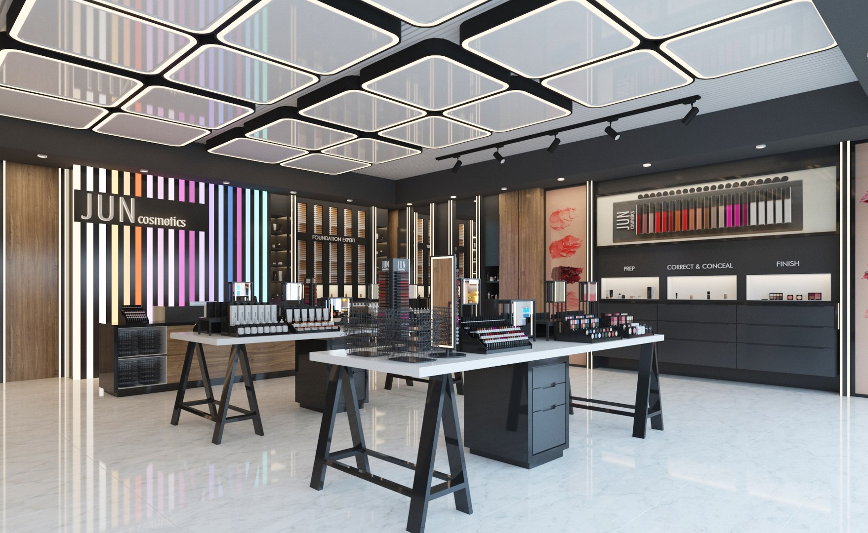 3D Modern Cosmetics Store Interior - TurboSquid 2024320