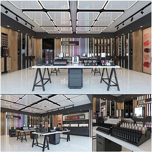 3D Modern Cosmetics Store Interior