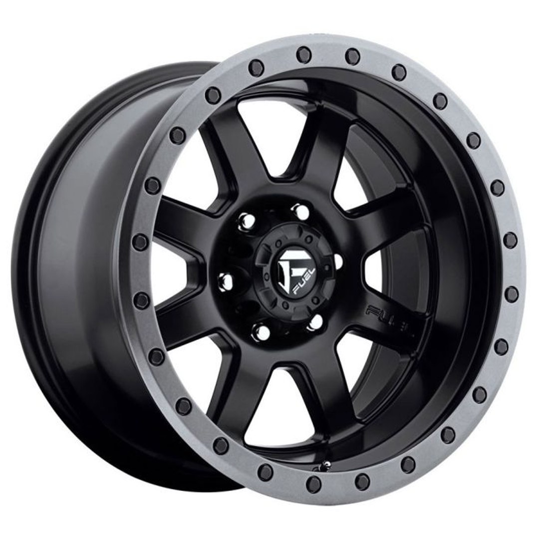 3D Fuel Trophy Wheel Matte Black With Anthracite Ring F150 Raptor
