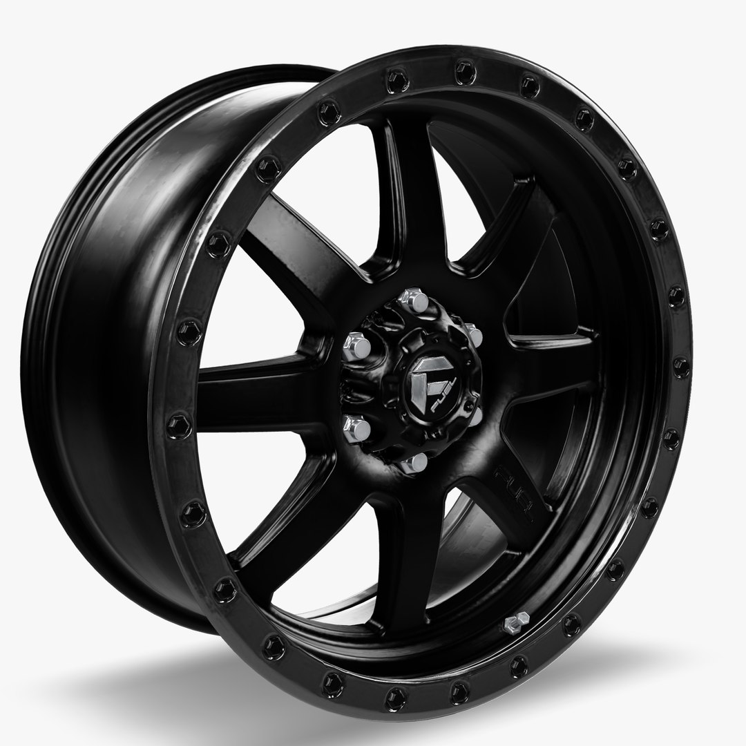 3D Fuel Trophy Wheel Matte Black With Anthracite Ring F150 Raptor