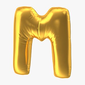 foil balloon letter m model