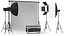 photo real studio equipment 3D model