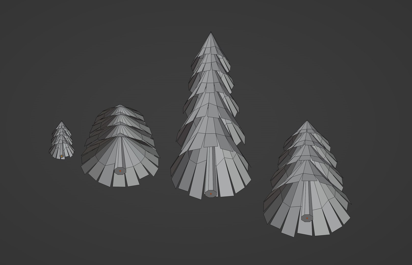Pine Tree Low Poly 3D Model - TurboSquid 2058110
