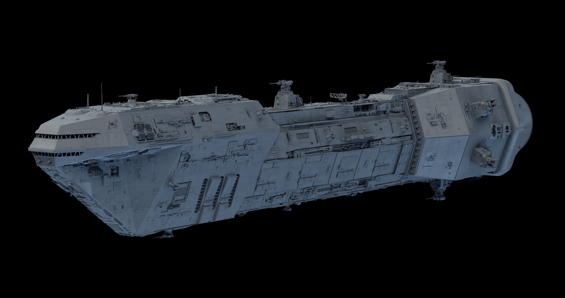 Lancer Spaceship 3D Model - TurboSquid 1477315