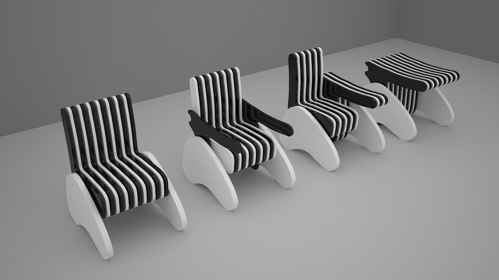 3D Rotating Chair With Multifunction model TurboSquid 2095633