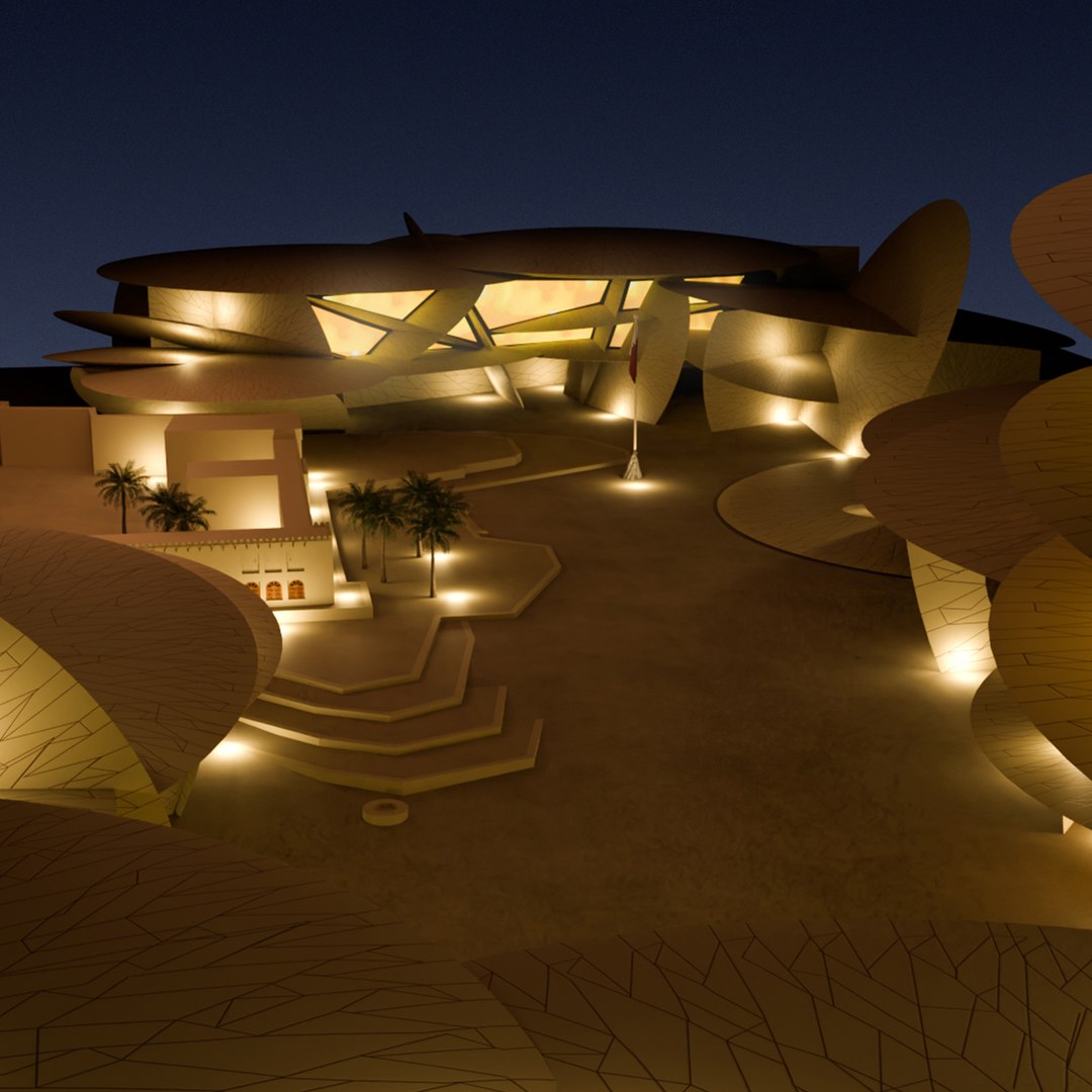 3D National Museum of Qatar 3D Model model https://p.turbosquid.com/ts-thumb/S8/bOXEjc/KW/preview/jpg/1763127021/1920x1080/fit_q87/15cf5d96803199fcd2fa1795b63ff60933f0b770/preview.jpg