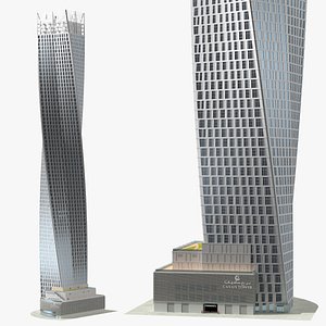 Cayan Tower Skyscraper model