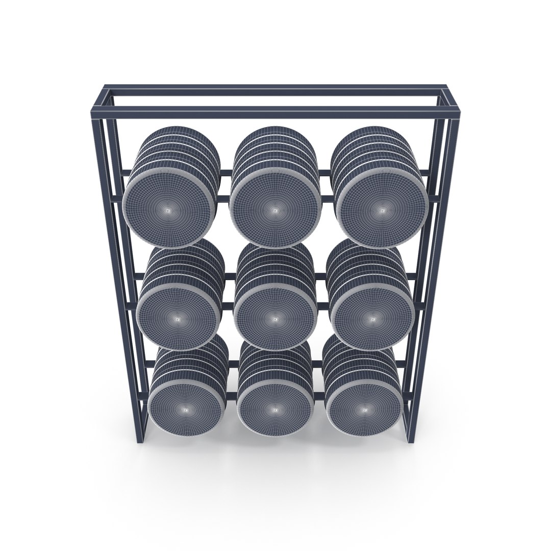 Carboy Storage Rack Shelf 3D Model TurboSquid 1868156