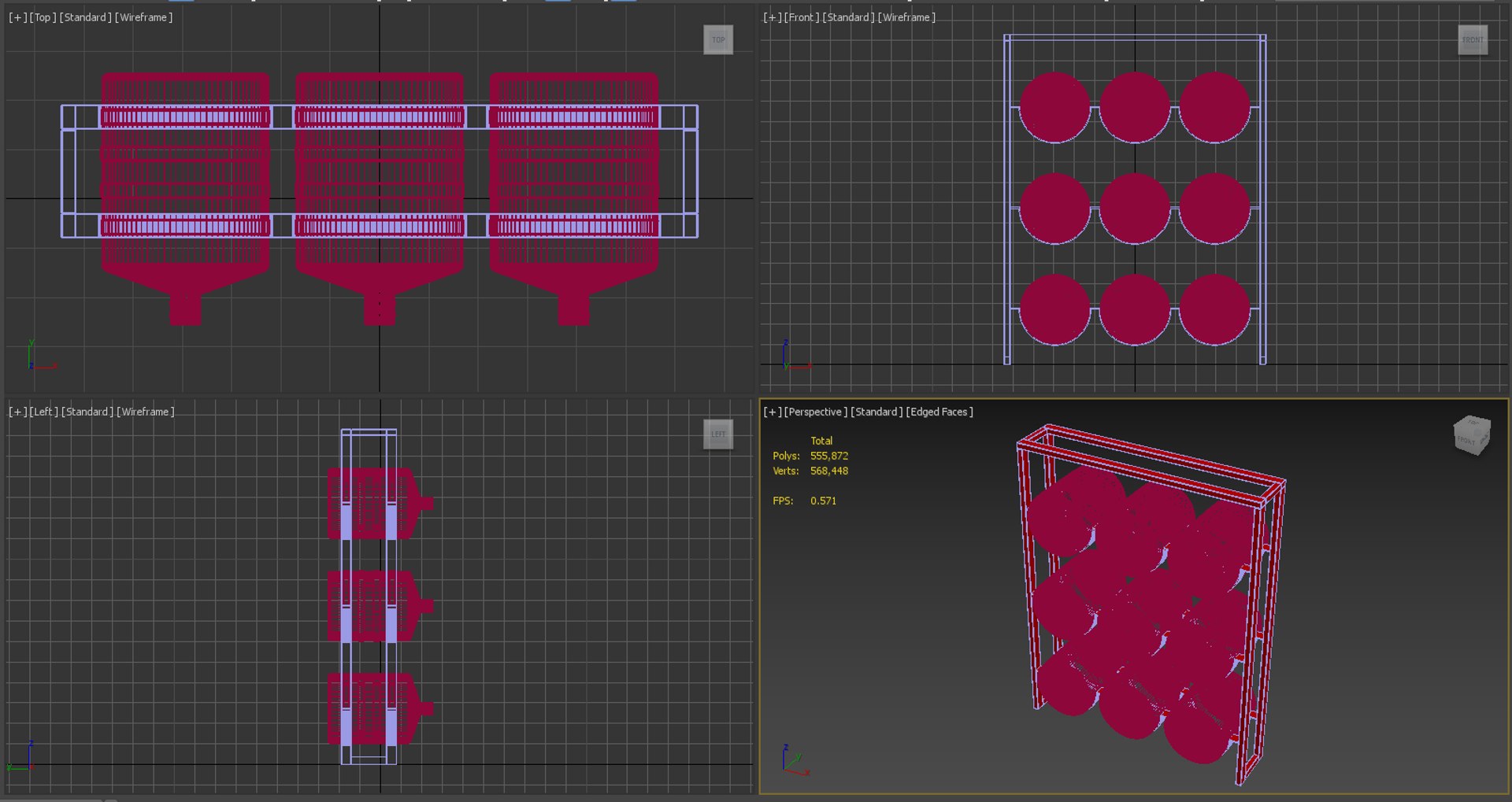 Carboy Storage Rack Shelf 3D Model TurboSquid 1868156