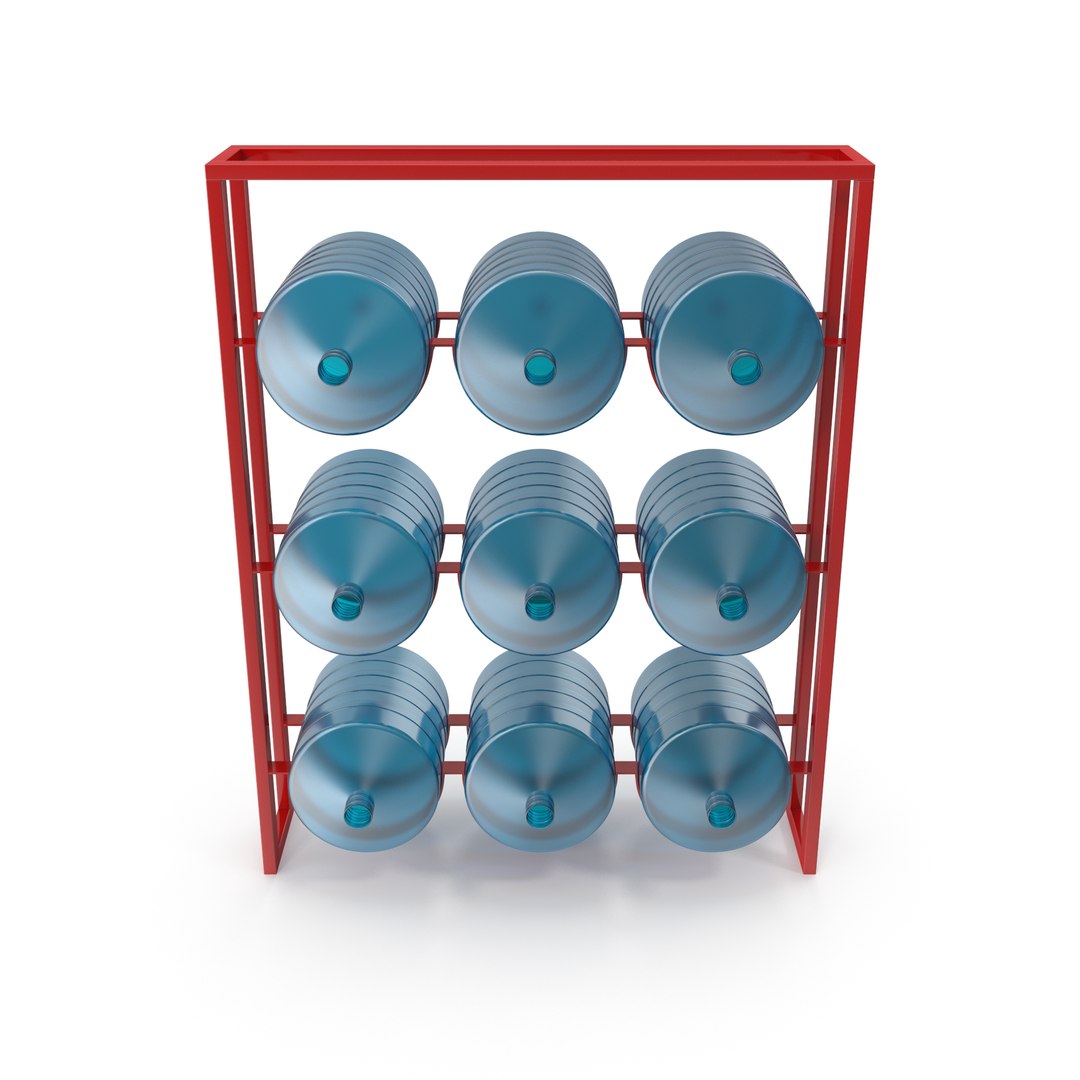 Carboy Storage Rack Shelf 3D Model TurboSquid 1868156