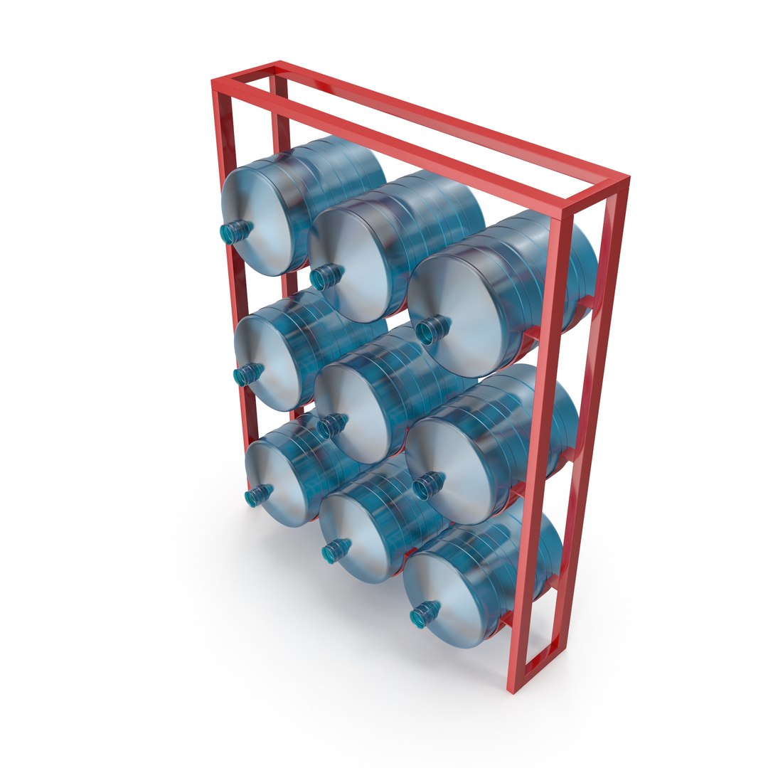 Carboy Storage Rack Shelf 3D Model TurboSquid 1868156