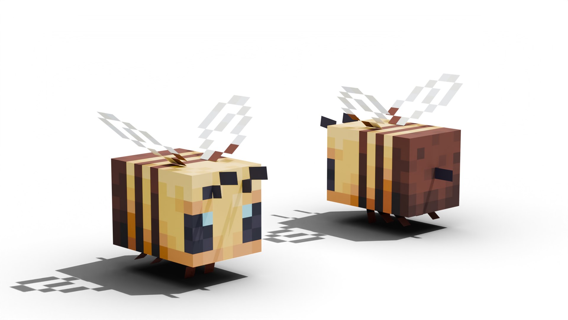 3D Bee - Minecraft - TurboSquid 2514115