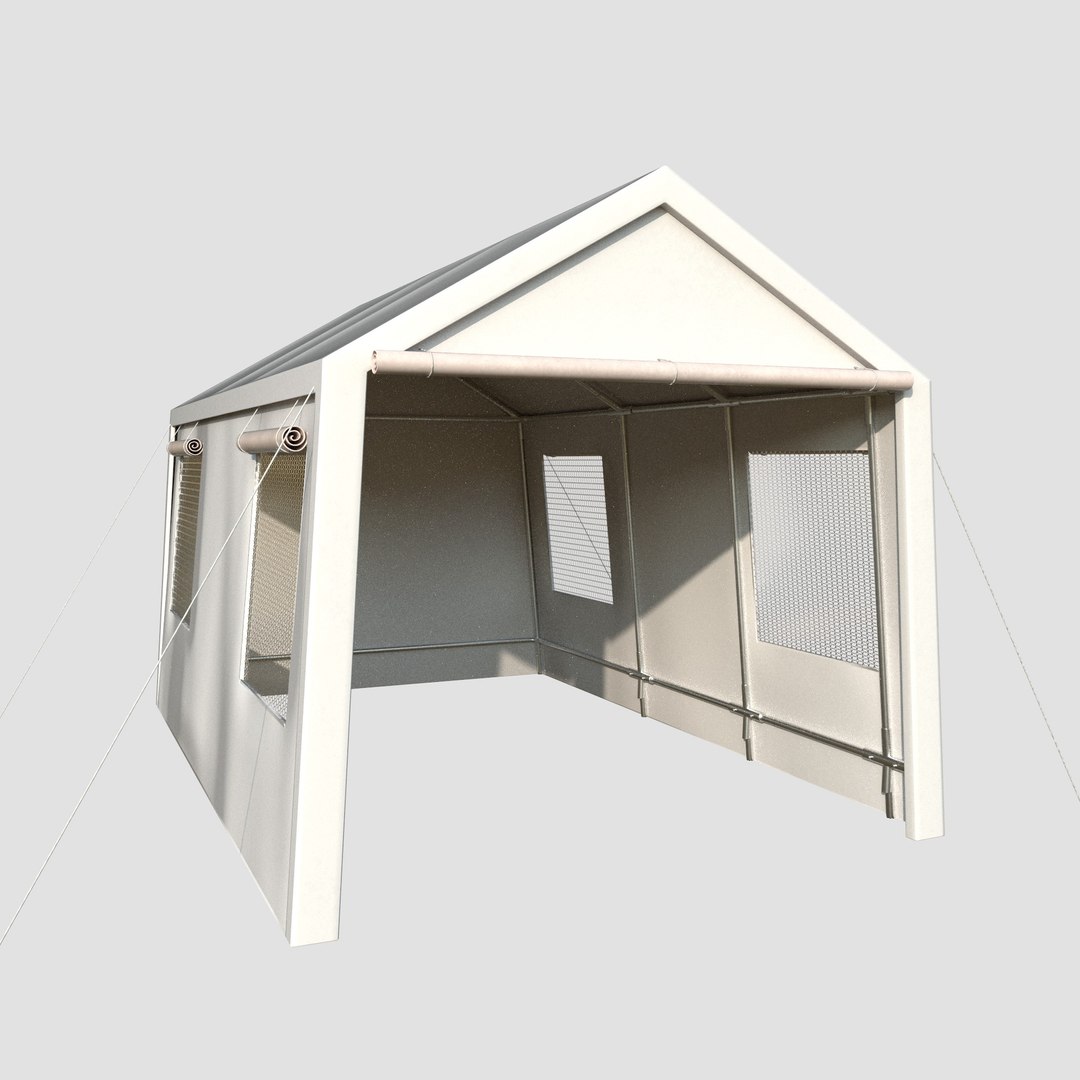 3D Portable Garage Carport Model - TurboSquid 2309744