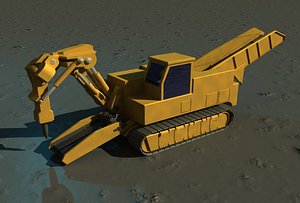 hydraulic hammer 3d model