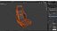 RECARO Orthoped Leather black Seat 3D model