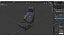 RECARO Orthoped Leather black Seat 3D model