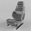 RECARO Orthoped Leather black Seat 3D model