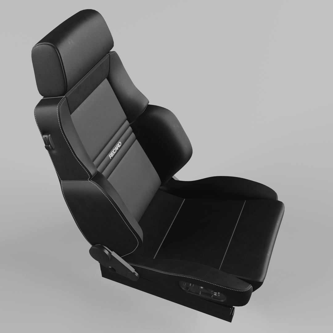 3D RECARO Orthoped Leather black Seat - TurboSquid 1775723