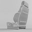 RECARO Orthoped Leather black Seat 3D model