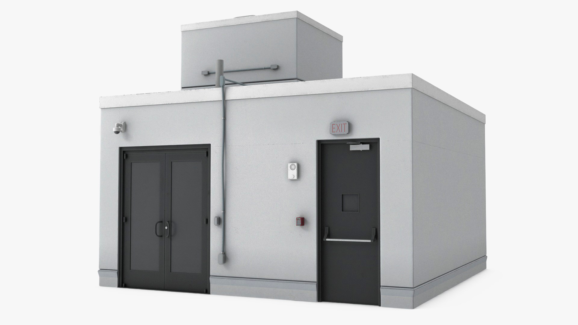 Rooftop Entrance Exterior 3D model preview