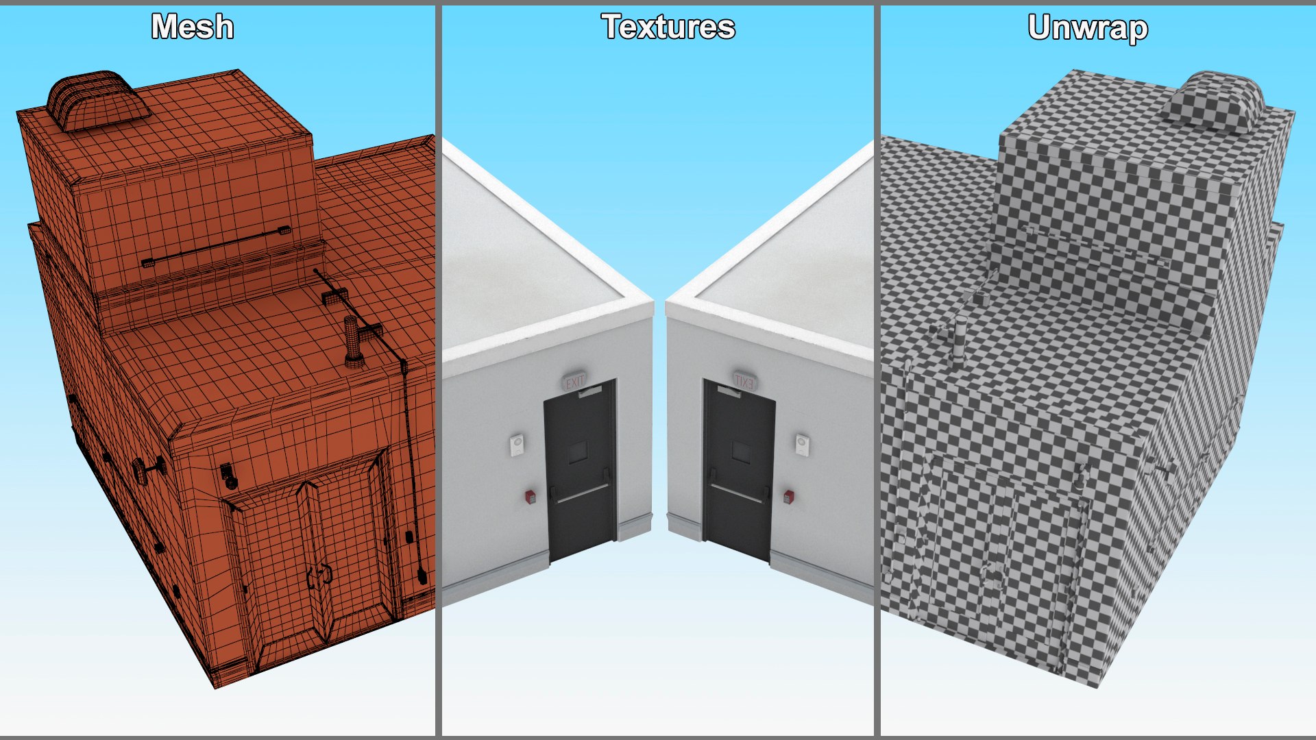 Rooftop Entrance Exterior 3D model https://p.turbosquid.com/ts-thumb/S9/3ebZVK/Vr/rooftopentranceexteriormb3dmodel015/jpg/1709960181/1920x1080/fit_q87/977a796b55c7981c2635b1a479d1a98f6faed549/rooftopentranceexteriormb3dmodel015.jpg