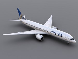 3d model aircraft united
