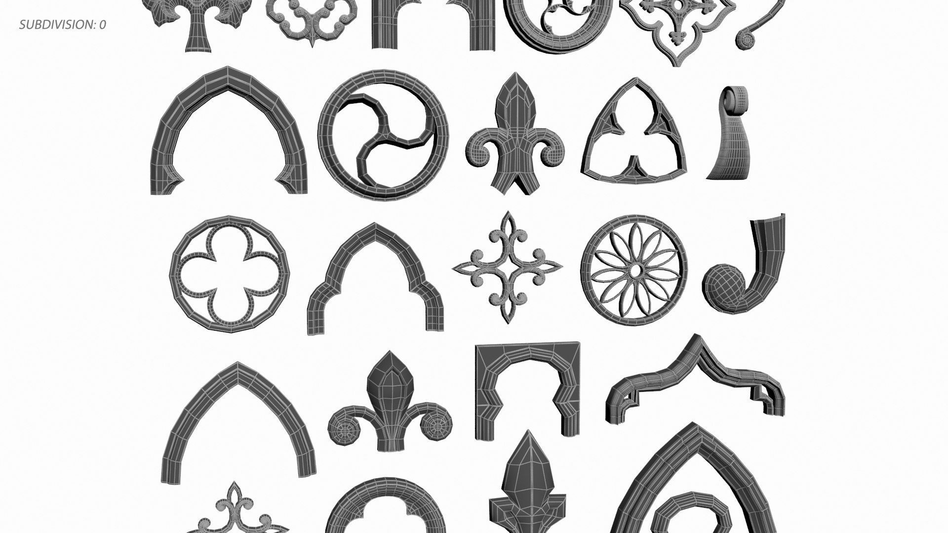 3D Gothic Architecture 3D Shape Pack https://p.turbosquid.com/ts-thumb/S9/7nuzXZ/Z4/2/jpg/1746707910/1920x1080/fit_q87/bd9e59fea538d41d4d4e26d0a362ac1e9b46a7c9/2.jpg