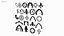 Pack de formes 3D d'architecture gothique