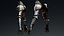 Female Knigt Arm Armor Set LowPoly