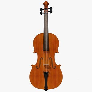 Violin with Traditional Wood Finish