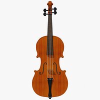 Violin with Traditional Wood Finish