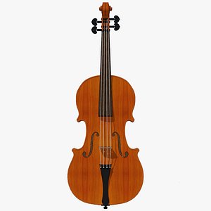 Violin with Traditional Wood Finish