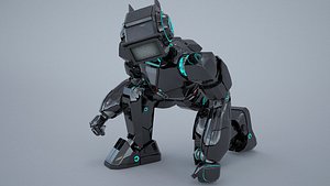 gun robot 3D model
