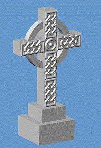 celtic cross 3d model