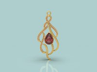 Fancy Gold Pendant - 0118