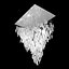 Eva Menz glass sculpture chandelier