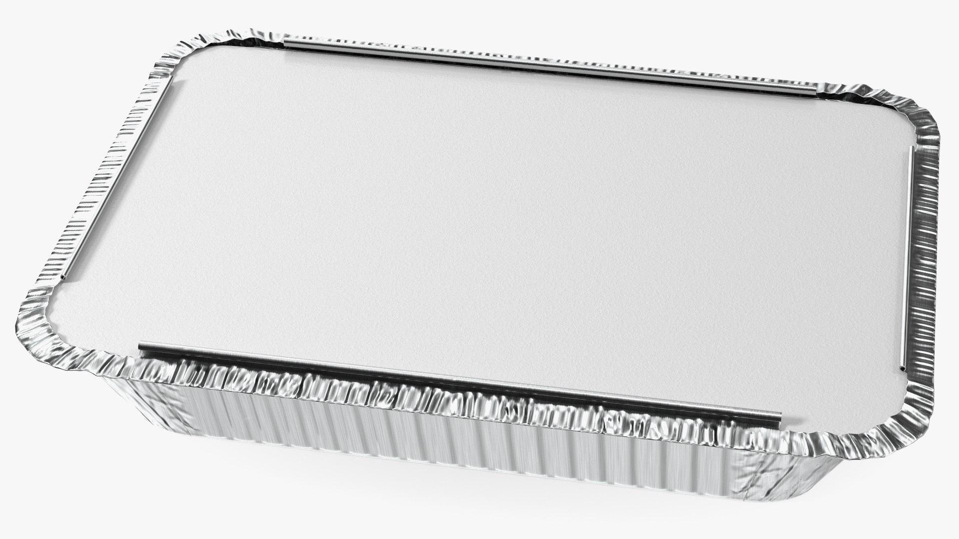 Disposable Aluminum Foil Food Container 3D model preview
