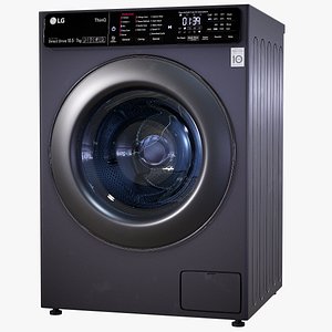 Washing Machine LG Animated With Detailed UI