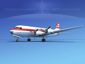 propellers douglas dc-6 3d model