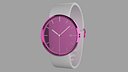 Simple Clean Pink Watch