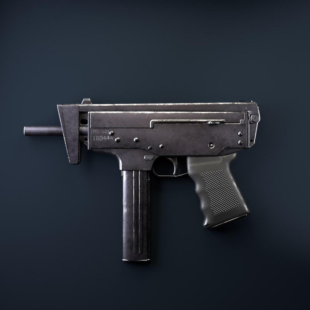 Submachine Gun Pp-91 Kedr 3D - TurboSquid 1345364